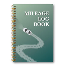 KAICN Mileage Log Book - Vehicle Mileage Log Track Odometer for Business Driving or Rideshare Driving Car Tracker for Taxes Vehicle Expense(Green)