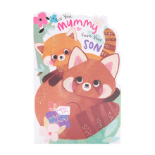 UK Greetings Mother's Day Card for Mummy from your Son - Cute Animal Design