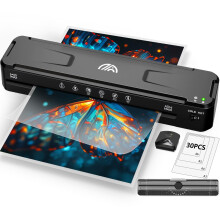 A3 Laminator Machine with 30 Laminating Sheets, Fast Warm-Up No Jam Laminator, 11x17 Cold & Thermal Laminating Machine for Home School Office