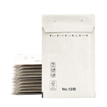Padded Envelopes Mailing Envelopes Paper Bags with Bubble Inner White Peel and Seal Mailing Bags - Ofiturie (100 Envelopes, 120 x 220 mm)