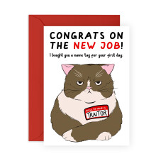 Central 23 Coworker Leaving Cards For Men Women - Cat Traitor - Funny Goodbye Cards For Colleague - New Job Gifts For Boss Employee Officemate