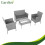 Gartenmöbelset aus grauem Rattan - 2 Stühle, Sofa, Tisch 16