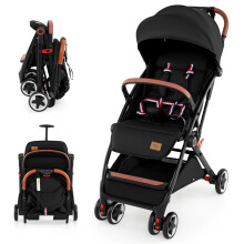 Faltbarer Kinderwagen mit verstellbarer Rückenlehne und Verdeck