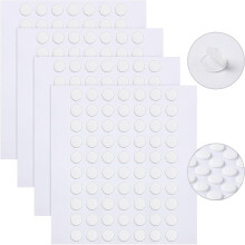 JANYUN 140 Pcs Double Sided Sticky Dots Removable Round Putty Clear Double Sided Tape for Crafts No Trace Sticky Tack Adhesive Tape (6 mm)