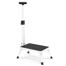 Johgee Folding Step Stool With Handle - Non-slip Rubber Mat, Lightweight for Adults, Elderly, Disabled in Kitchen, Bathroom, Bedroom