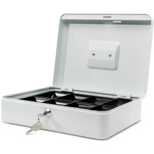Maul 30 x 24.5 x 9 cm Cash Box 4 - White