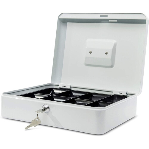 Maul 30 x 24.5 x 9 cm Cash Box 4 - White