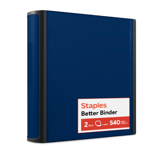 Staples Staples Better Binder, 2-Inch, Blue
