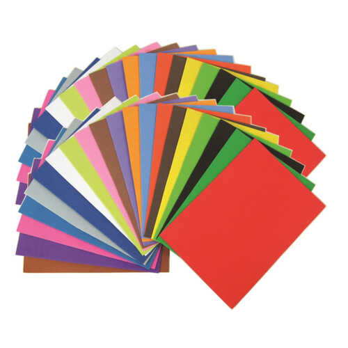 EVA Foam Sheets | A5 | Pack of 40 Sheets | Assorted Colours