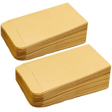 100Pcs Brown Kraft Paper Mini Envelopes - Money, Coin, Seed, Bead or Stamp Envelopes (10x6cm/3.9x2.4inch)