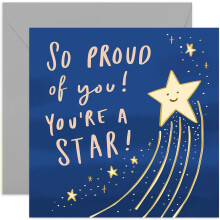 Old English Co. You're A Star Card - Cute Well Done Congratulations Card For Adu