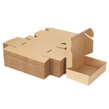 HORLIMER 50 Pack 7x5x2 Inch Small Cardboard Boxes for Posting (17.8x12.7x5.1cm), Brown Shipping Box for Mailing