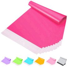 POPOYU Large Postage Bags 15x20in,10Pcs Large Rose Pink Mailing Bags,Parcel Bag for Posting Clothes,ExtraLarge Self Seal Strong Parcel Bag for
