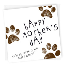 Funny Mothers Day Card from Dog, Doggy Mum, Card for Mum, Puppy, Dog lover, Pets, Animal gift