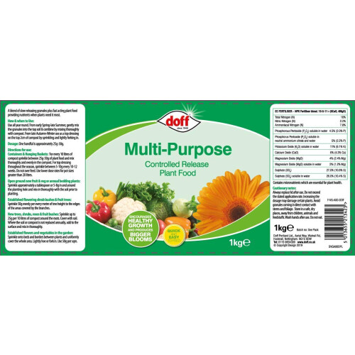 Doff Doff Multipurpose Controlled Release Fertiliser 1kg 1