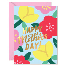 S&O Mother’s Day Card – Premium 5x7” Gold Foil Greeting Card–Elegant Mother’s Day Card with Thick 300gsm Cardstock