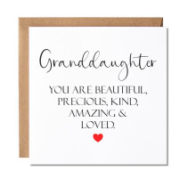 Maise & Rose Granddaughter Birthday Card | Special Granddaughter | Birthday Card For Granddaughter With Verse | P122