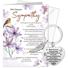 HOWAF With Deepest Sympathy Card, Sympathy Greeting Cards, Sympathy Cards Thinking of You, Sorry for Your Loss Card