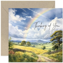 Old English Co. Rainbow Thinking of You Cards for Friends - Thinking of You Card for Men and Women