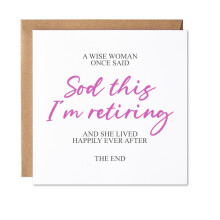 Maise & Rose Funny Retirement Card For Her | Retirement Card For Work Colleague | Retirement Card For Women | P67