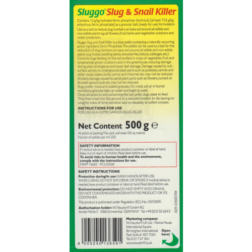 Sluggo Slug & Snail Killer - 500g 2