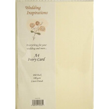 Craft UK 10 A4 Sheets of 300gsm Craft Card (Ivory Linen)