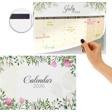 Finoly Magnetic Calendar for Fridge Jan 2026 to Dec 2026 (12 Months) Nature | Tear Off Calendar 2026