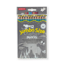 Derwent Lakeland Jumbo Drawing Pencils for Kids - Pack of 12 Graphite HB Pencils, Kids Drawing Pencils for Arts and Crafts