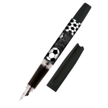 Online Fountain Pen with Beginner A Nib I School Football Fountain Pen - Robust and Ergonomic I Bachelor Starter Fountain Pen for Girls and Boys I