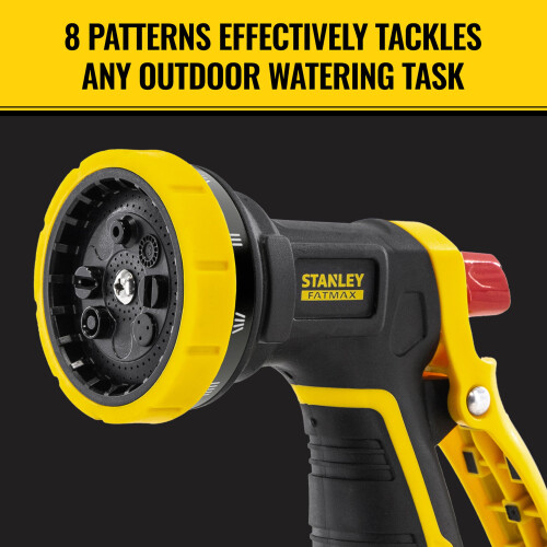 STANLEY Stanley Garden BDS7496 FATMAX Heavy Duty 8-Pattern Spray Nozzle, Yellow 2