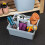 Wham Large Plastic Kitchen Cleaning Carry Tray Caddy Tidy Tote Organiser with Handle - Grey 3