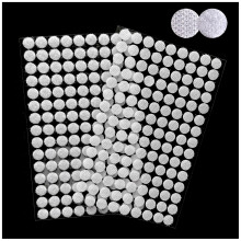 Self Adhesive Dots Sticky Back Hook Loop Dots No Residue Double Sided Sticky Dots for Crafts Plastic Glass Leather Metal Multi Surface