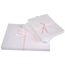 Papermania 5 x 7 Plain White Greetings Card Blanks + Envelopes (50pk) - White