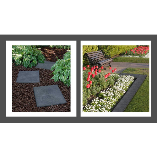 10 x Grey Square Stomp Stone 2