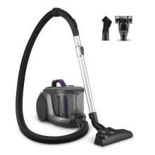 Swan Dustmaster Bagless Cylinder Vacuum Cleaner with HEPA H12 Filter, Motorised 2-in-1 Brush for Carpets & Hard Floors, Retractabl