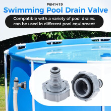 Milisten Pool Vacuum Hose Adapter Compatible with Bestway P6H1419 32Mm Swimming Pool Drain Pipe Connector for Leak-Proof Hose Conn