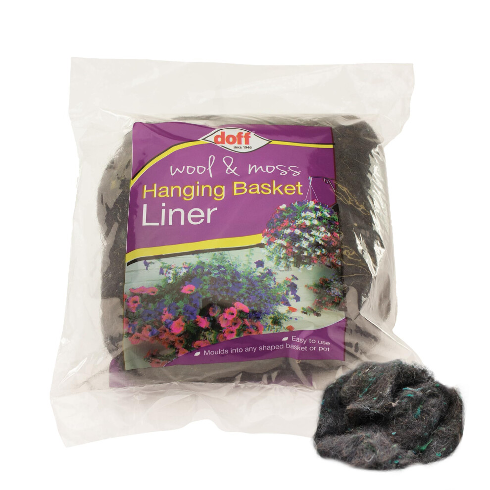 Doff Wool & Moss Plant Basket Liner 150G