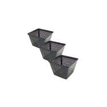 Other Square Baskets Pond Garden Planting Plants - Pack of 3 (Small 19x19x9cm)