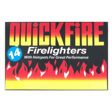 Fire Lighters Quickfire Firelighters Bulk Pack Hotspots Burners BBQ COAL LIGHTERS WOOD BURNERS (24 Pack of 14)