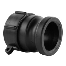IBC Storage Tank S60X6 coarse Thread Female Socket Adapter to 2" CAMLOCK Male Type C Fitting - Pack of 1,Made from Tough Polypropy