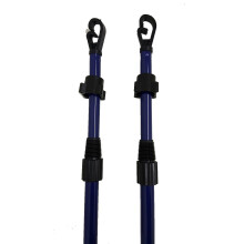 King fisher 2.4M Metal Heavy Duty Washing Line Prop Telescopic Home Garden Pole Clothing Laundry Support (2)