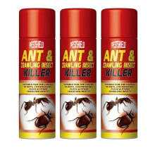 3 PCS ANTS AND CRAWLING INSECTS KILLER COCKROACH FLEAS CONTROL SPRAY HOUSEHOLD