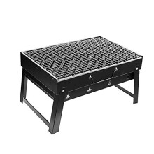 BBQ Grill, Charcoal Barbecue Grill, Fire Pit, Folding, Portable Grill, for Outdoor Cooking Camping Hiking, Picnics Trips (Large 45