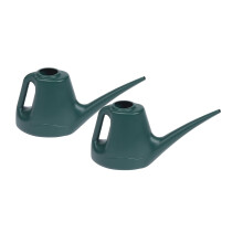 2 x Woodstock Watering Can Green 1 Litre