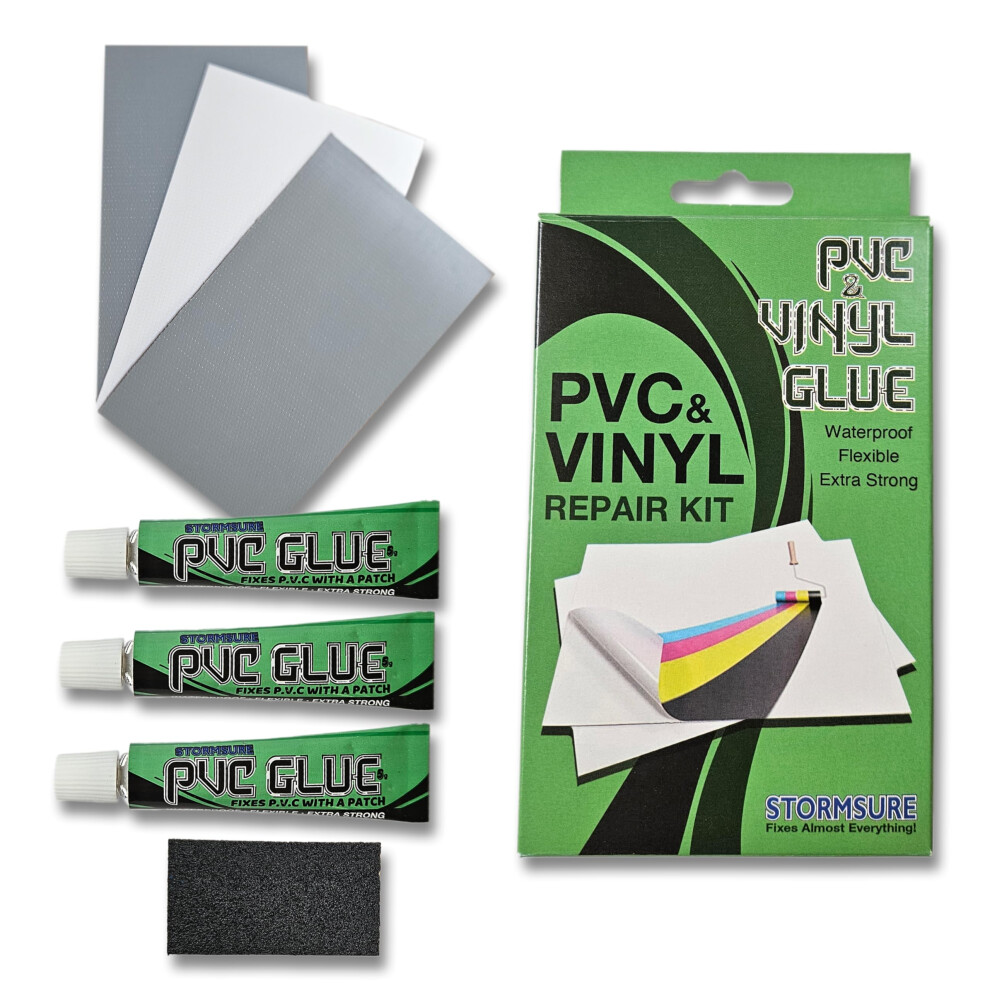 Stormsure Pvc And Vinyl Repair Kit For Inflatables And Pvc Vinyl- Quick Fix For Punctures And Leaks 88477206