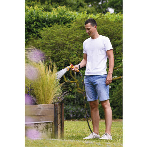 Hozelock HOZELOCK - Multi-Jet Spray Gun : Ideal for Daily Use, Multi-Tasking Gun, Locking Function and Flow Control, 5 Patterns: Cone, Jet, 2