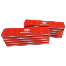Major Brushes Artist Watercolour Red Paint Tin 12 Blocks - Pack of 10