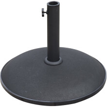 Ram 10kg Concrete Round Umbrella Parasol Base Weight Stand Patio Outdoor Black Diameter 45 cm