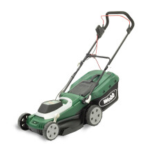 Webb Supreme WEER40RR Electric Rotary Lawnmower with Rear Roller, 6 Cutting Heights, 40cm 16 inch Cutting Width, 1800w Motor, 18 M