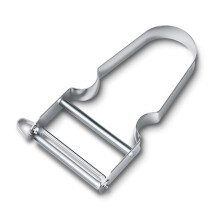 Victorinox Star Peeler, Double-Edged Blade, Extra Sharp Straight Cut, Stainless Steel, Colour Metal,6.0912